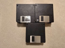 Blank 1.44MB 3.5" Floppy Discs - Black - 10 ea.