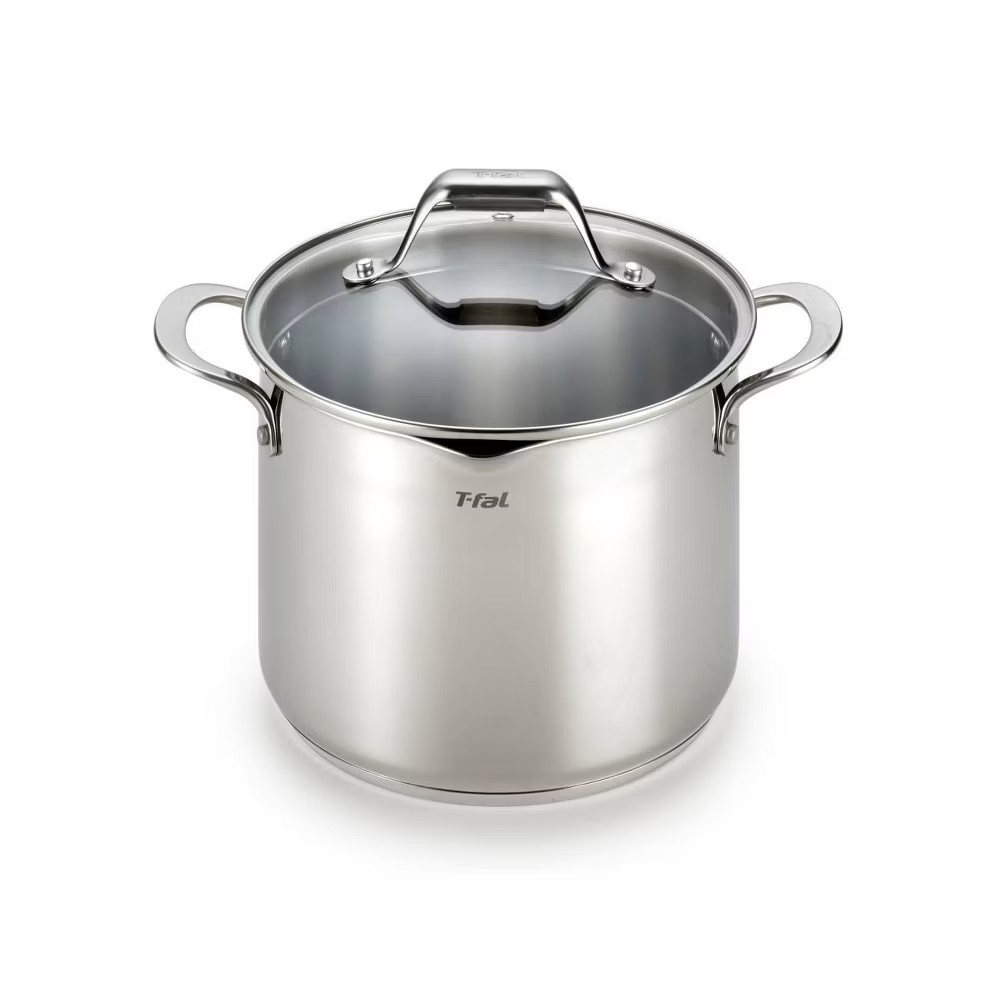 T-fal Simply Cook Stainless Steel Cookware 6qt Stockpot with Lid Silver 4690₽