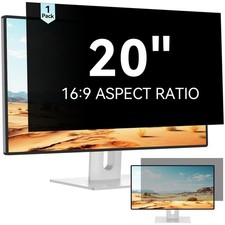 Privacy Screen Filter 169 Monitor Anti Glare Blue Light Fits 20 Inch 1 PCS