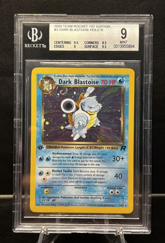 Dark Blastoise (1st Edition) graded BGS 9 for sale on eBay