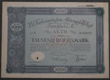 I. G. Farbenindustrie Aktiengesellschaft 1926 1000 RM