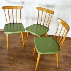 3x 50er 60er Jahre Stuhl Streben Sprossen Rockabilly Vintage Chair Kuchen 7112 Ebay