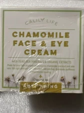 New/Sealed CALILY LIFE CHAMOMILE FACE & EYE CREAM Dead Sea Minerals 1.7 oz