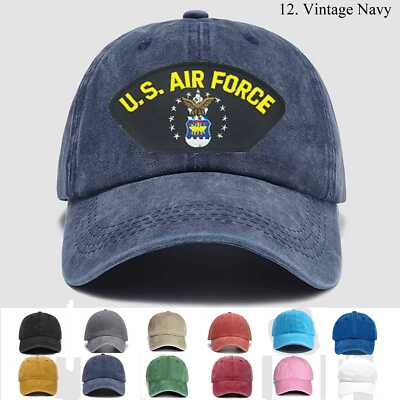 Embroidered Hat U.S Air Force Sea, Veteran Cap, Trucker Hat, Baseball Cap, Gift
