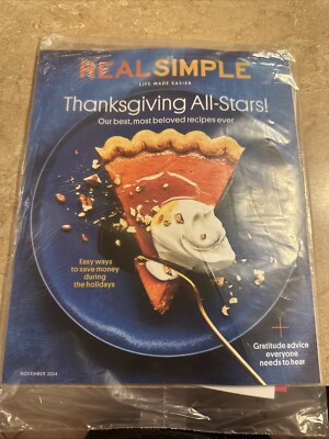 Real Simple Magazine Thanksgiving All Stars Ultimate Pumpkin Pie November 2024