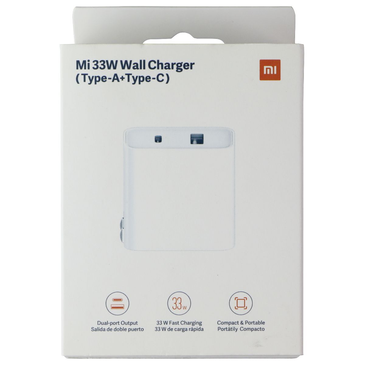 Xiaomi Mi (33W) Dual Port (USB-A/USB-C) Wall Charger - White
