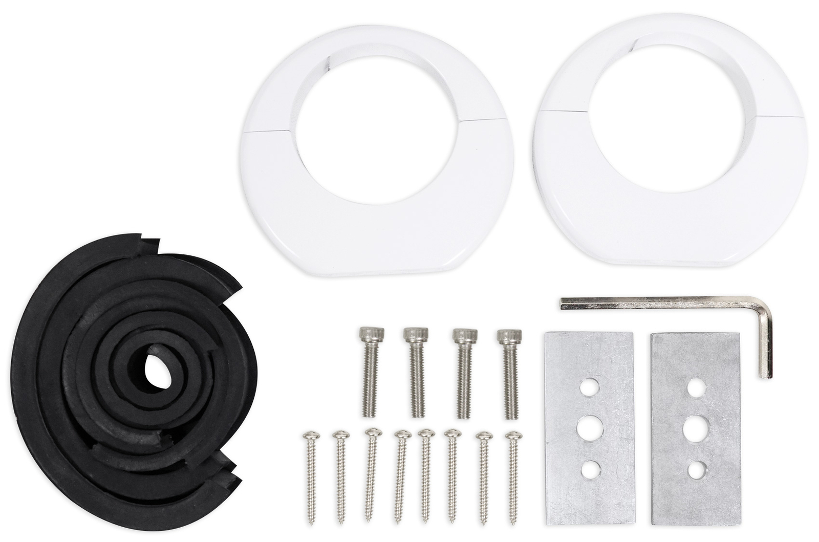 2 Колонки Rockville 8 LED мощностью 900 Вт поворотные на 360 из белого алюминия с башней для вейкбординга