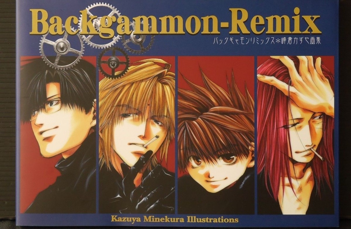 Kazuya Minekura Backgammon-Remix Saiyuki Illustration Art Book