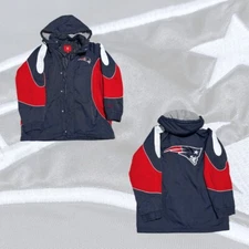 New England Patriots NFL / G-III Jacket Navy Vintage Size Large Y2K Big Back Hit
