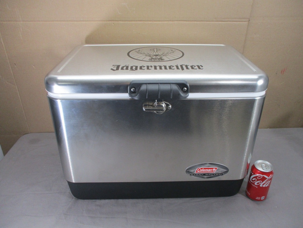 Coleman Jagermeister Steel Belted Metal Cooler Ice Chest 6150