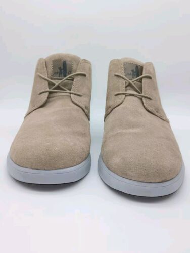 Johnnie-O Herren Chill Chukka Wildleder Leder Stiefel Stiefel Größe 11,5 Taupe - Bild 2 von 9