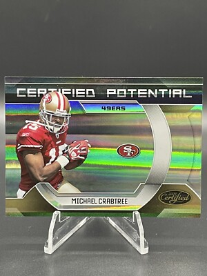 Carte Michael Crabtree 2009 Upper Deck Noir - Auto Rookie /199 - Near Mint