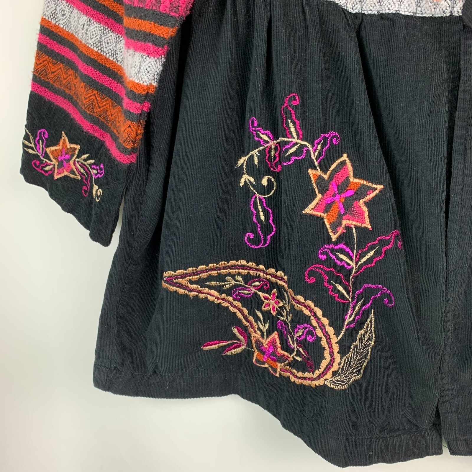 Sacred Thread Jacket Collared Multi Stripe Bodice… - image 6