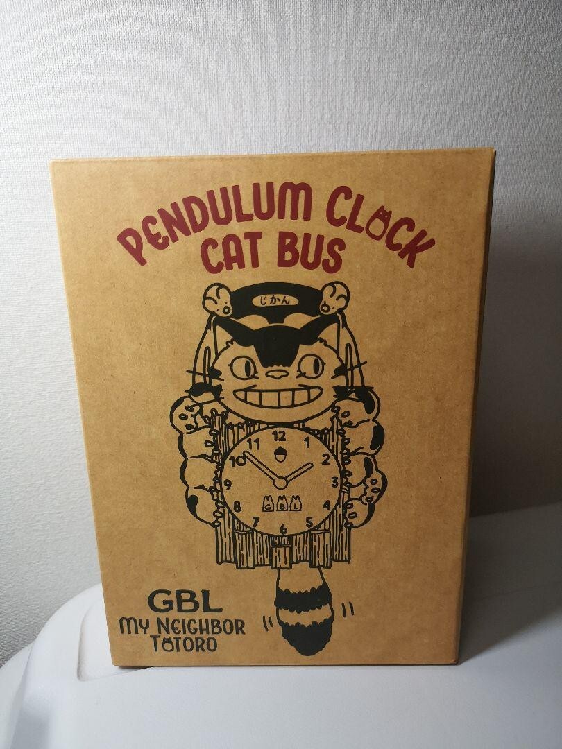 トドロクツキ Studio Ghibli My Neighbor Totoro Catbus Model Clock with Box Hayao