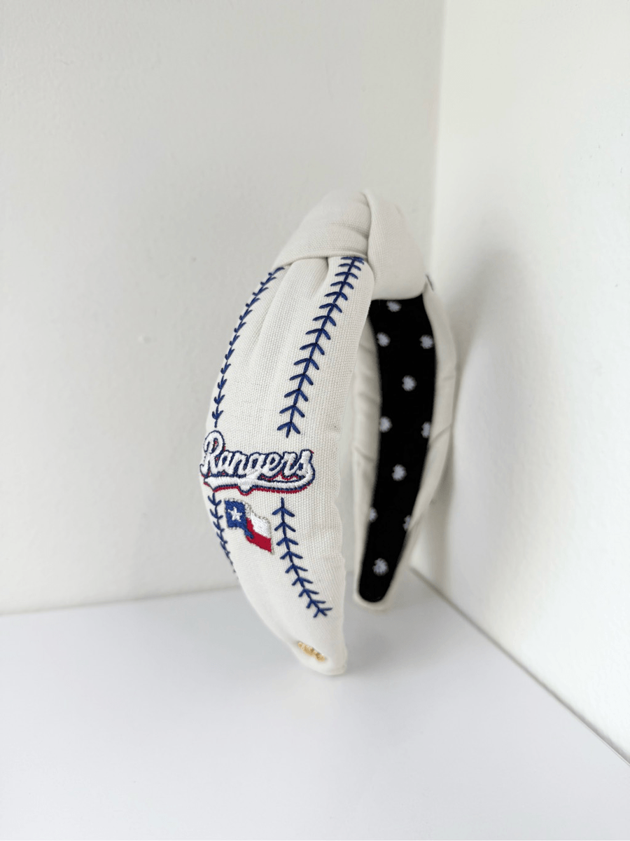 Lele Sadoughi Rangers Embroidered Baseball MLB Headband | eBay display picture 3
