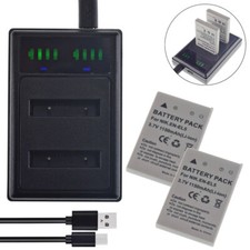2x EN-EL5 Battery DUAL Charger For Nikon Coolpix 3700 4200 5200 5900 6000 7900