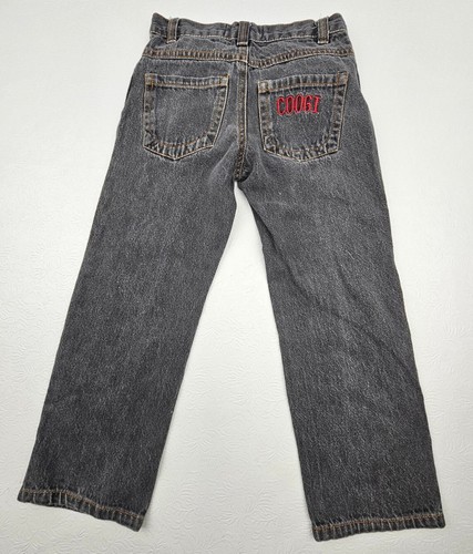 Vintage Coogi Little Boys Size 5 Cotton Black Denim Jeans Embroidered Logo - Picture 2 of 8