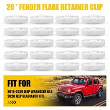 20 PCS Fender-Flare Retainer-Clips For 2018-20 Wrangler Jeep JL 2020 Gladiator J