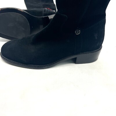 Frye Taylor Stretch Tall Boots Womens Size Black 1/2 Side Zip