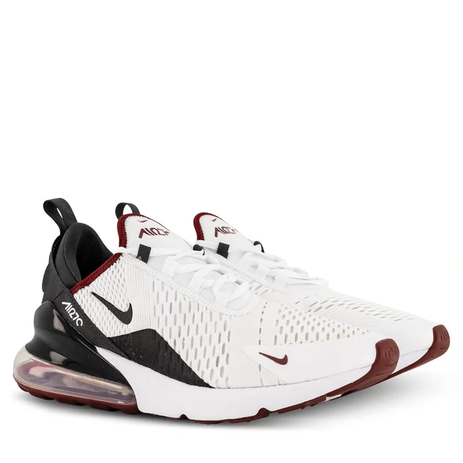 Nike Men's Air Max 270 Running Shoes, White/Black, 11