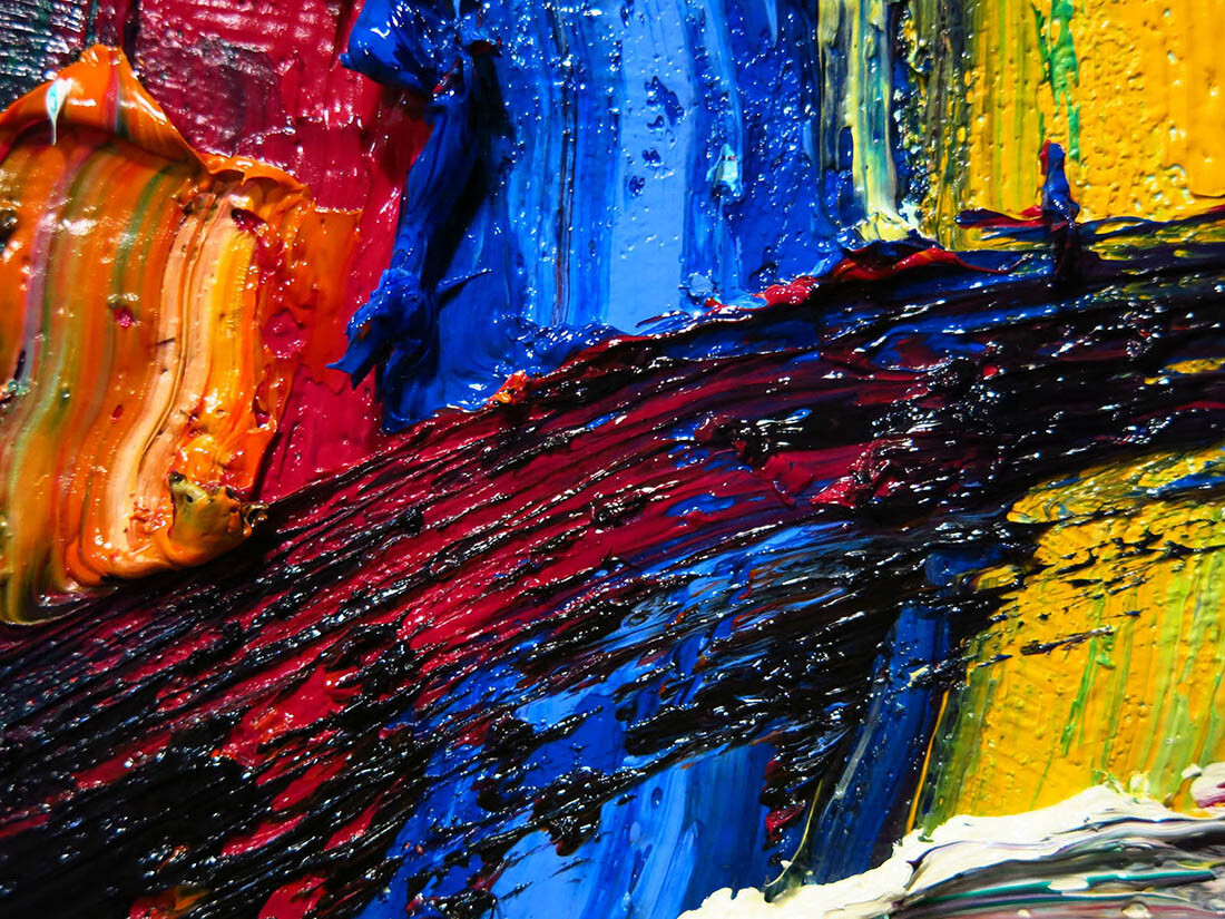 LANDSCAPE OIL█PAINTING█IMPRESSIONIST OUTSIDER█ART█SIGNED ABSTRACT ORIGINAL█DECO