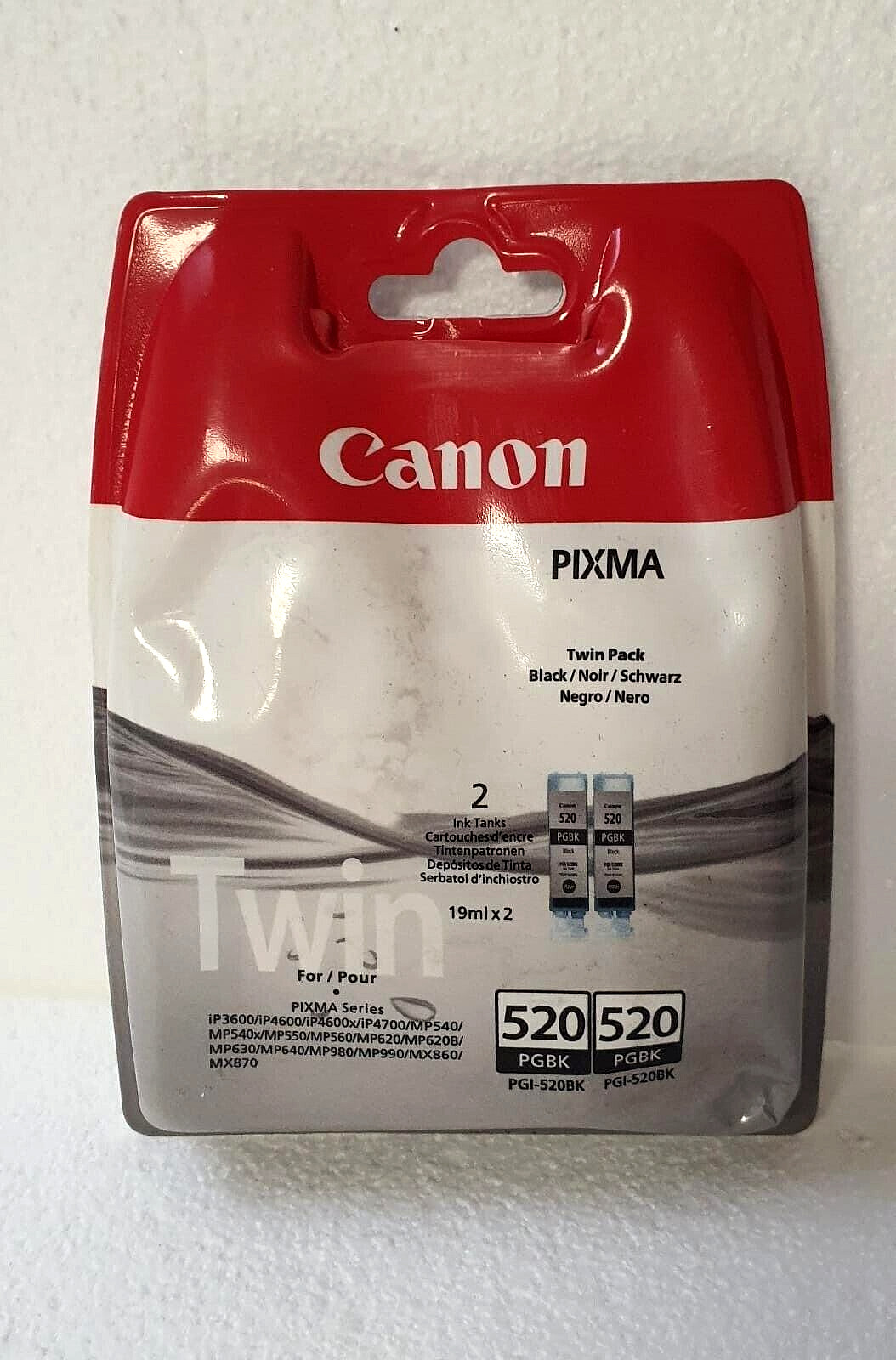 Canon PGI-520 Black Ink Cartridge Twin Pack Inc Vat CR037 CC 17