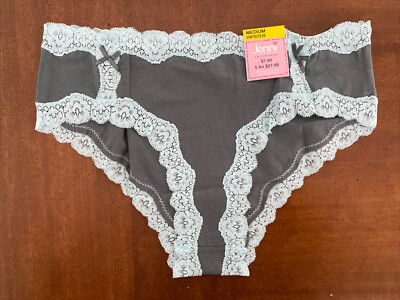 New Jenni by Jennifer Moore Womens Lace-Trim Hipster, Balsam Green, Medium