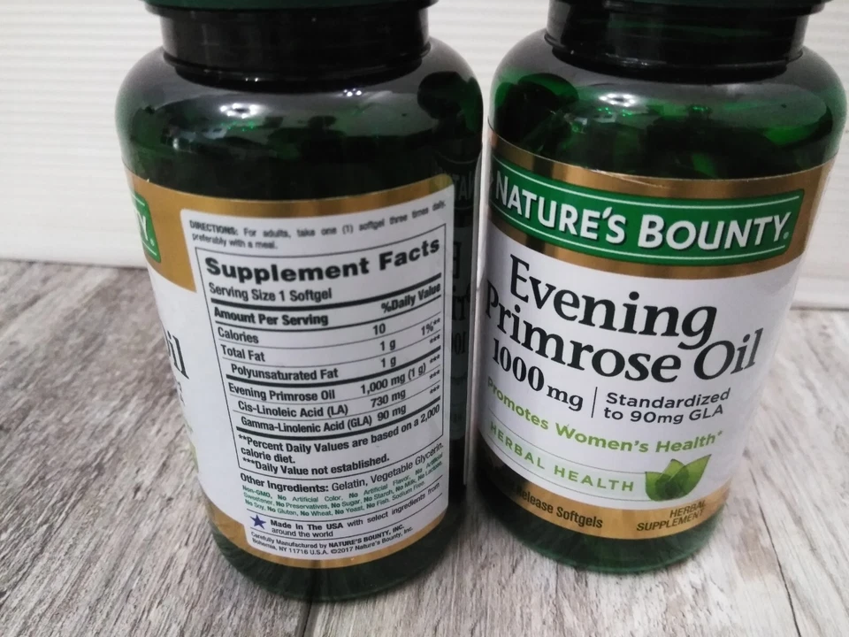 Nature's Bounty  Evening Primrose Oil Supplement-60 Softgels (2PK BUNDLE) - Image 2 of 3