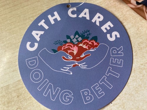 New Cath Kidston Make-Up Brushes Bag - Marble Hearts Ditsy - 21x8.5x8cm Recycled - Picture 6 of 8