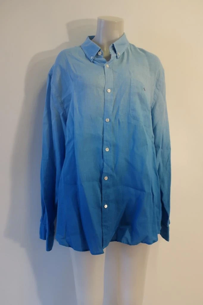Mens Vineyard Vines Blue Button Button Down Top Sz XXL *
