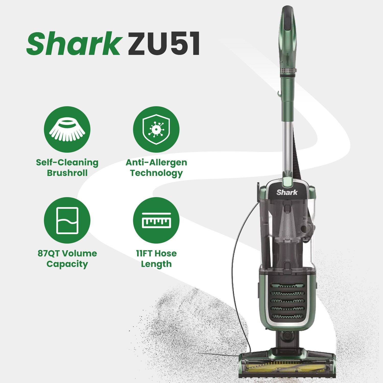 Shark ZU51 Navigator Swivel Pro Pet Upright Vacuum with SelfCleaning Brushroll eBay