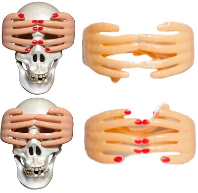 2pc SET-Funny Fingers PEEK-A-BOO GLASSES Novelty Costume Gag Hide Seek Game Mask