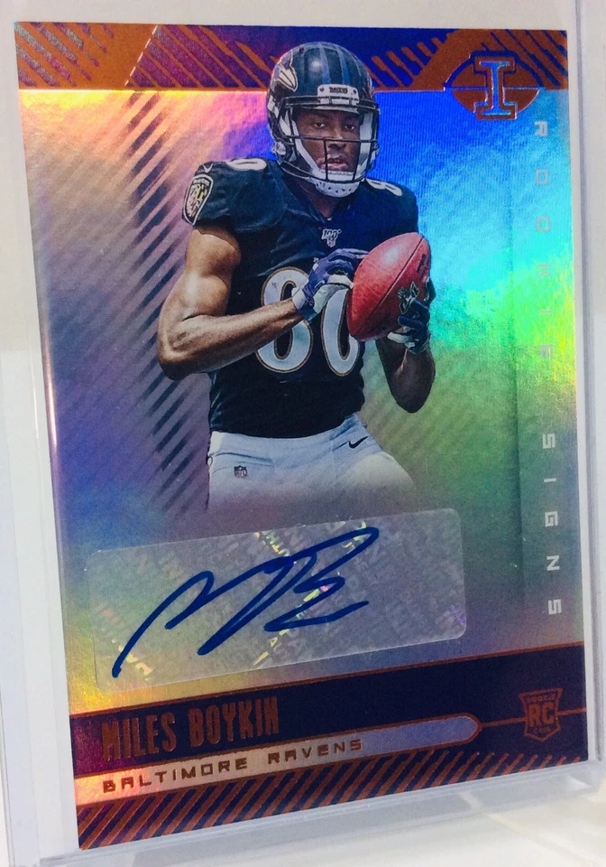 2019 Panini ILLUSIONS Football #RS-MIB MILES BOYKIN (RC) Rookie Signs Auto - Image 2 of 4
