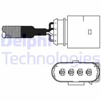 Delphi ES10978-12B1 Lambdasonde FüR Audi Skoda VW