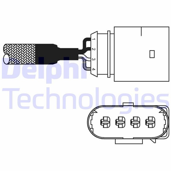 Delphi ES10978-12B1 Lambdasonde FüR Audi Skoda VW-image