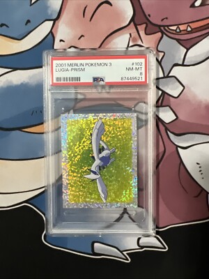 PSA 8 NM-MINT 2001 Pokemon Merlin 3 Lugia Prism #102 Vintage | eBay