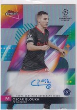 Topps Finest Champions League 2024 No A-OG Oscat Gloukh Rookie Auto Refractor