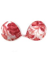 NuBra Aphrodite Adhesive Bra A100 B,Pink Floral Bragel Made in USA 32B 34B 36B