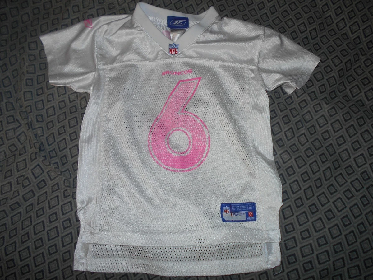 Girls pink top broncos jersey