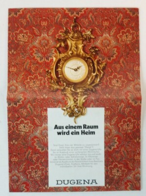 Dugena Chronograph Watch Catalogue 1960 1970s German Brochure Vinatge B5379