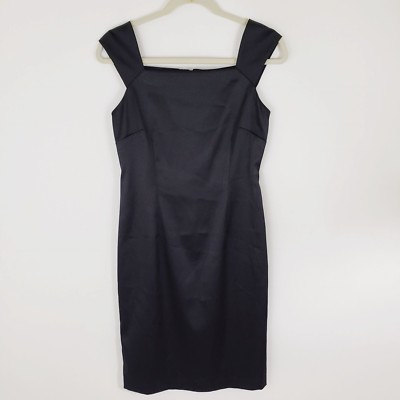 simple black midi dress