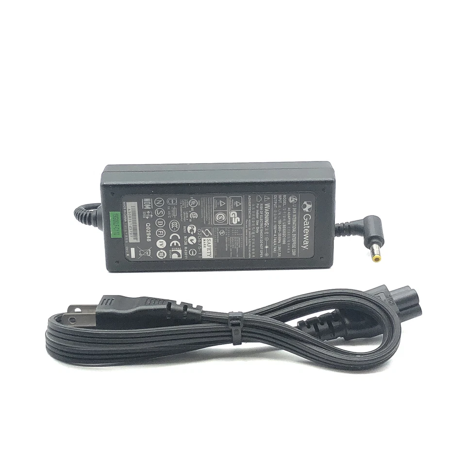 Adaptador de corriente alterna Gateway 90W genuino para portátil Toshiba Satellite P50 Foto 4 de 4