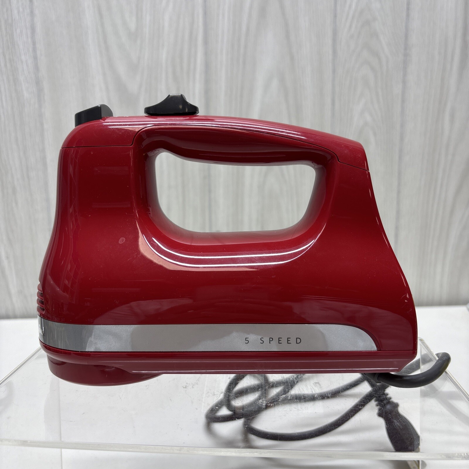 KitchenAid 5-Speed Hand Mixer in Empire Red - No Attachments Included-image