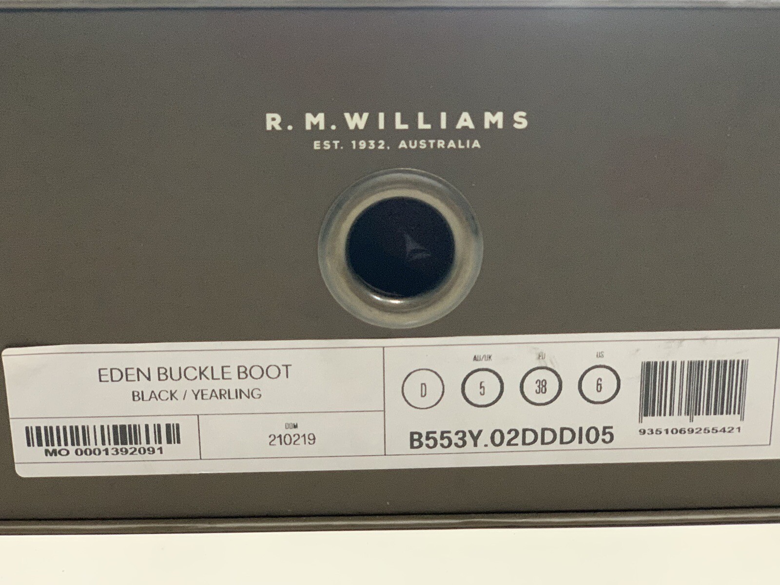 NEW RM Williams Womens Eden Buckle Boots Black Yearling Shoes Dress