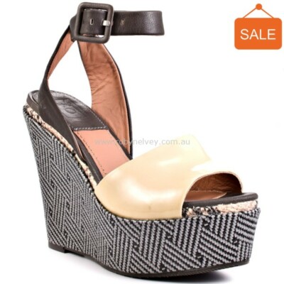 SALE @ Bacio 61 Irregular Choice PLATFORMS WEDGES High Heels NEW Sz 8.5  sj17j5