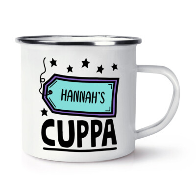 Personalisierte Tasse Name Emaille Becher Tasse Mutter Vater Mütter Väter Tag Tee Kaffee