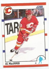 AL MACINNIS 1990-91 SCORE CARD NEAR MINT CONDITION