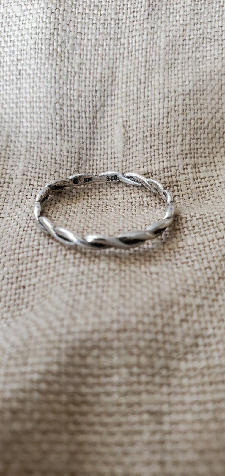 Handmade Twisted Silver Ring - image 6