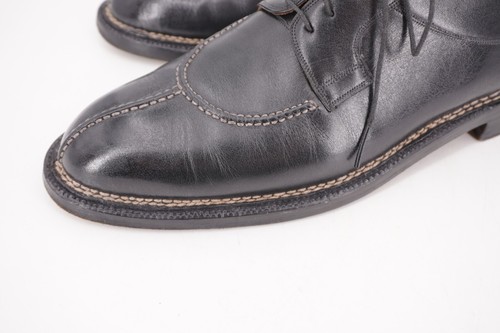 $1600 | ROBERTO UGOLINI US 8.5 41.5 NORWEGER DERBY BLACK APRON STITCH SPLIT TOE - Picture 11 of 14