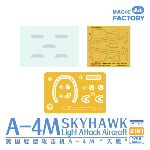 MAGIC FACTORY 5002 1/48 A-4M SKYHAWK Light Attack Aircraft Plastic Model - Picture 5 of 5